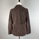 Coach  Womens Suede Leather Button Front Jacket Coat Size M Medium Brown Pockets Photo 5