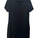 Lush Clothing Lush Dress Black Size Medium Short Sleeves V-neck Photo 0