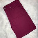 Calvin Klein NWOT  plum / maroon jean shorts Photo 3