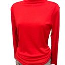 Nine West Red Mock Neck Sweater Photo 2