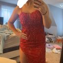 Prom Dress Red Size L Photo 3