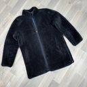 J.Crew  Faux Fur Plush Fleece Zip Up Teddy Jacket Coat Black Medium Photo 13