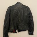 Free People Black Moto Leather Jacket Photo 2