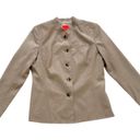 Isaac Mizrahi  for Target Beige Button Front Long Sleeve Blazer Jacket Size 14 Photo 9