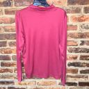 L.L.Bean  Maroon Red Supima Cotton Long Sleeve Turtleneck Shirt Women's Large Photo 4