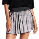 Zadig & Voltaire  Pleated Mini Skirt Jaffar Silver Size Medium 38 Photo 4