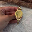 Dainty Vintage Gold Quartz Cuff Watch Photo 2