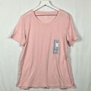 Women’s Dusty Green Shorts Drawstring Stretch L Pink Tee Shirt Super Soft L Size L Photo 1