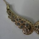 Avon NRT Gold Tone Heavenly Wings Faith Rhinestone Sparkly Necklace adjustable Photo 2