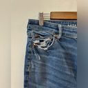 American Eagle Pre-Owned Size 10 Short  Light Blue Super High Rise Flare Jeans Photo 3