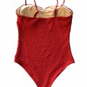 Chelsea28  Easy Retro Textured Red One Piece Swimsuit Size Large NWOT Photo 1