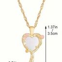 18K Gold Plated Pendant Necklace Photo 5