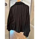 Worthington  Button Up Shimmery Semi Formal Top Black Size Large Photo 2