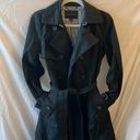 Banana Republic  BLACK double breasted belted trench coat with pockets- size S Photo 0