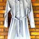 Calvin Klein Y2K  Shirt Dress Belted Collared  Denim Colored Womens Size Smal… Photo 0