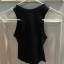 Dynamic Seamless Ribbed Black Tank Top Photo 1