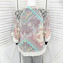 Dress Barn  Paisley Boho Sheer Kimono Cardigan Topper XL Sheer Chiffon Lace Photo 3