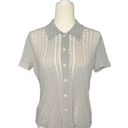 Banana Republic Vintage Y2K Sheer Lace Blouse M Photo 0