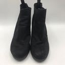 American Eagle  Black Faux Suede Block Chunky Heel Bootie Boot size 10 Photo 2