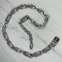 Western Concho Silver Tone Metal Chain Link Belt Size Large L Photo 1