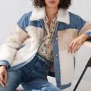 Rebecca Taylor  La Vie Faux Fur & Denim Jacket Medium Photo 0