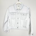 Madewell  Womens Jacket The Trucker Crop Jean Button Front Glenrich Wash Size M Photo 3