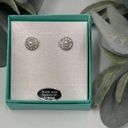 Swavorski Swarovski Pierced Earrings Silver Tone and Pearl Round Studs Photo 1