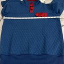 Zyia Blue Quilted Snap Pocket  Sweatshirt Sz XS. Photo 1