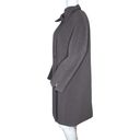 Hilary Radley  Coat Womens 4 Gray Alpaca Wool Pea Coat Neutral Minimalist Preppy Photo 2