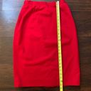 Pendleton  red midi wool pencil skirt size 8 Photo 6