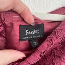 Bardot Maroon Lace Off The Shoulder Midi Dress Photo 9