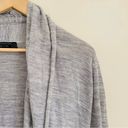 ALLSAINTS  Wren Wool Open Front Long Draped Cardigan Heather Grey size 12 Photo 2