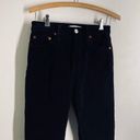 RE/DONE  Velvet High Rise Ankle Pants Button Fly Black size 25 Photo 9