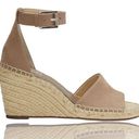 Vince Camuto  Leera Wedge Sandal Espadrille in Dusty Mink Size 9.5 Suede Leather Photo 0