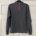 Peter Millar  Women’s Half Zip Pullover Top Gray Pink Zipper Pull Size Small Photo 0