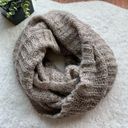 H&M  Brown Chunky Cable Knit Circle Infinity Winter Scarf EUC Photo 0