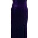 Onyx Vintage 90s  Night Dress Evening Gown Purple Velvet Sweetheart Neckline Maxi Photo 0