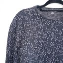 Woolrich 100% Cotton Dark Gray Floral Print Long Sleeve Top Photo 2