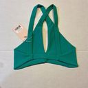 WILO the Label Knot Front Sports Bra/Ruched BikerShorts XSMALL Green Activewear Size XS Photo 6