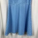 Draper James  Light Blue Lattice Lace A Line Dress Sz.12 Photo 7