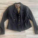 CAbi  12 Black Button Up Blazer With Gold Buttons Photo 0