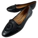 Jack Rogers  Waverly Black Leather Flats Women’s Size 8 Photo 8