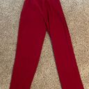 Vintage Red Suede Pants Size 4 Photo 4