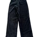 The Loft NWT Women's Medium Wide-Leg Velour Black Pull-On Pants Photo 3