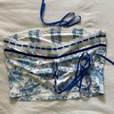 XS Blue and white bandeau top Never Worn!! Photo 1