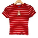 Care Bears Tinderheart Bear Striped Ribbed Baby Tee Size Small Red/White Photo 0