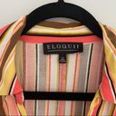 Eloquii  Striped Surplice Wrap Romper NWT Photo 10