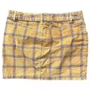 Urban Outfitters BDG  Sybale Gold Red Plaid Corduroy Mini Skirt size 6 Preppy Photo 4