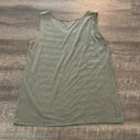 Coldwater Creek  beaded tank in army green Photo 3