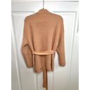 Pink Lily Distracted By You Mocha Wrap Tie Cardigan Size Medium Photo 5